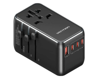 Vention Uniwersalny adapter podróżny 100W GaN 1x USB-A 3x USB-C - 1543465 - zdjęcie 1